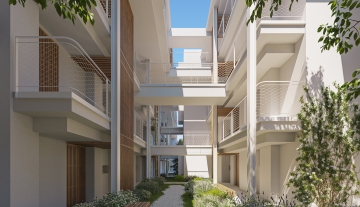 Resa Estates Ibiza for sale te koop apartment nieuwbouw interior patio.jpg